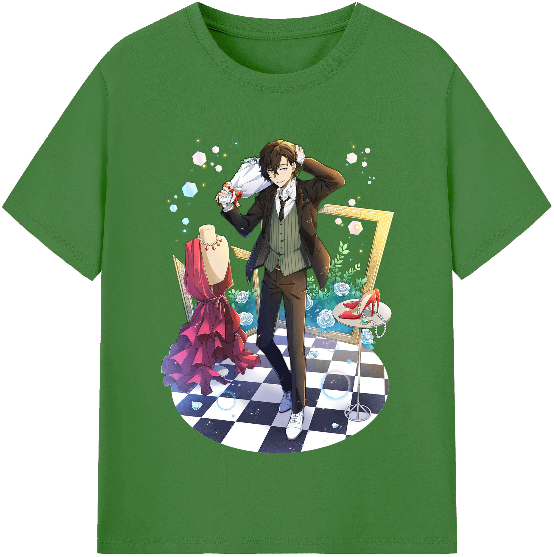 （画像用） 文豪ストレイドッグス Bungo Stray Dogs レディースカジュアルプリントTシャツ（綿100％）